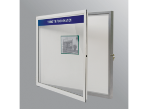Wall-mounted notice board